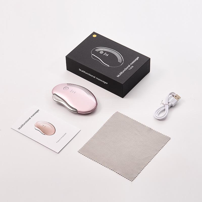 Electric Gua Sha Facial Massager: Microcurrent, Vibration, Heating for Lifting & Firming