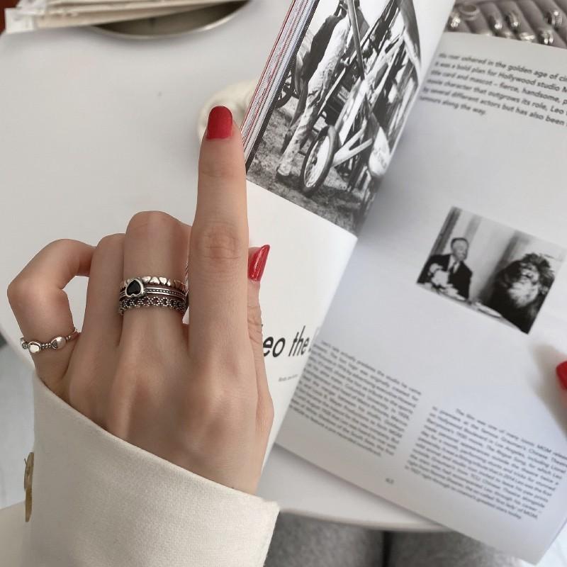 Pure S925 Lovely Silver Heart Shaped Ring For Women Ideal For Birthdays And Gifts