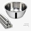 Stainless Steel Mixing Bowls Portable Kitchen Cooking Nesting Storage Bowls for Home Outdoor Camping Accessories