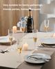 24Pcs Clear Plastic Champagne Flutes, 6 Oz Disposable Wine Glasses for Party, Wedding, Holiday, Picnic, Cocktail & Toasting