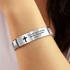 Silver Family Friendship Bracelet Adjustable Bible Verse Bracelet  Religious Gifts