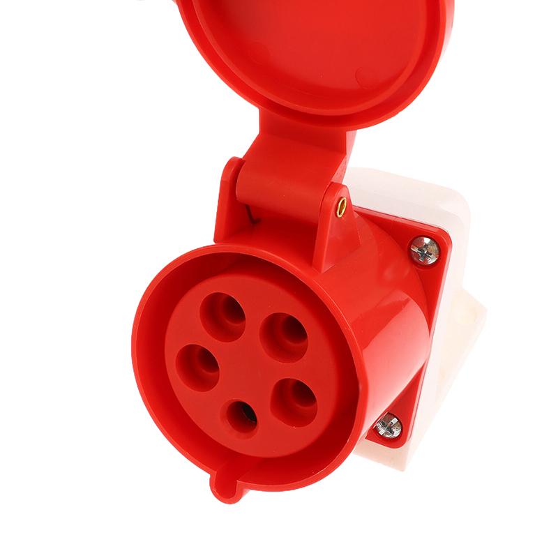 1 Piece 3Pin 4Pin 5Pin Industrial Plug And Socket Waterproof Connector 16A/32A Electrical Connection Wall Mount Socket