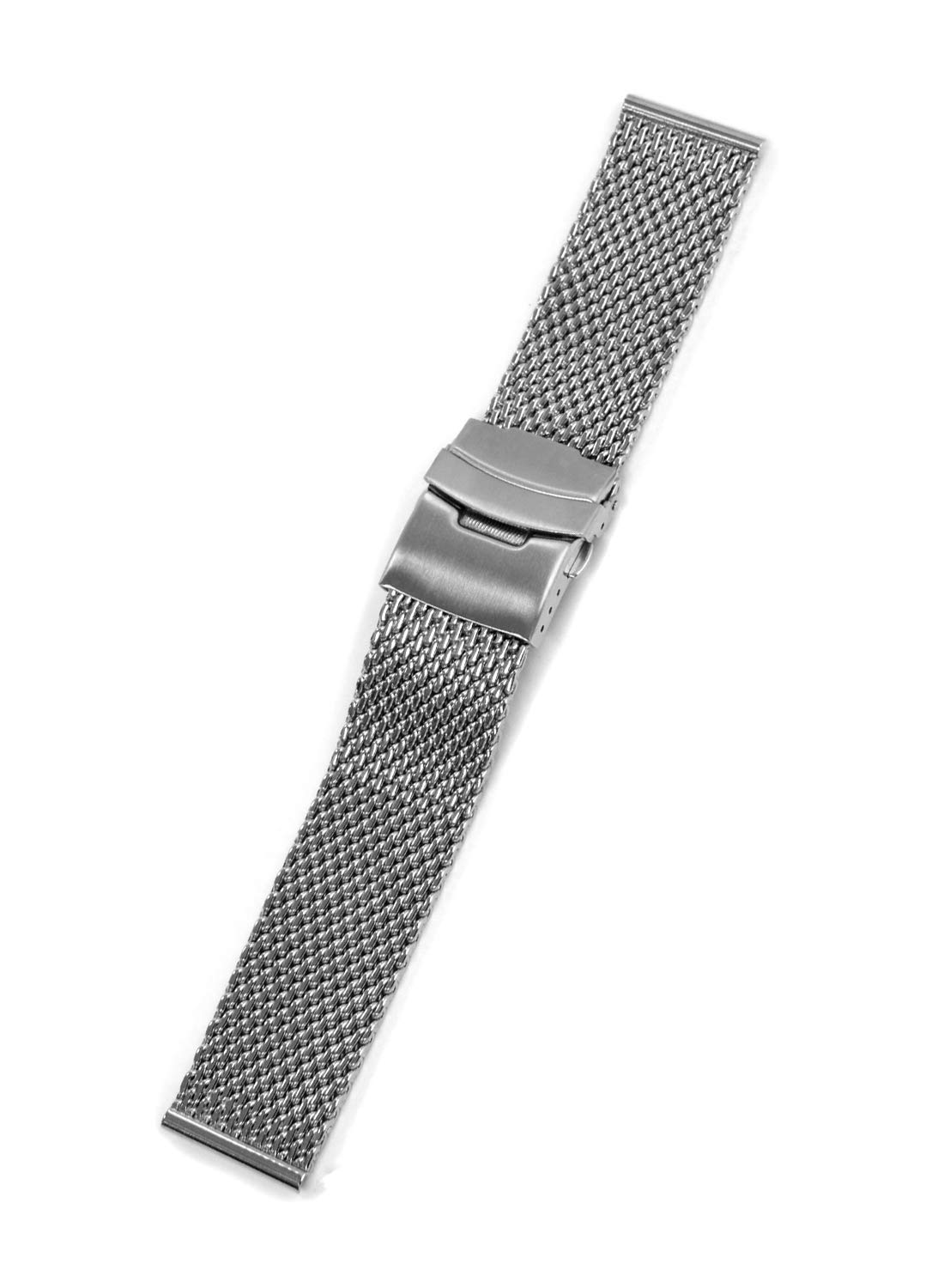 

CASSIS Mesh Watch Strap MESH LOCK PB 22mm Silver with Replacement Tool U0025304012022M