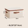 Large Capacity Foldable Storage Box with Soft Lid: Portable Organizer for Household and Document Storage
