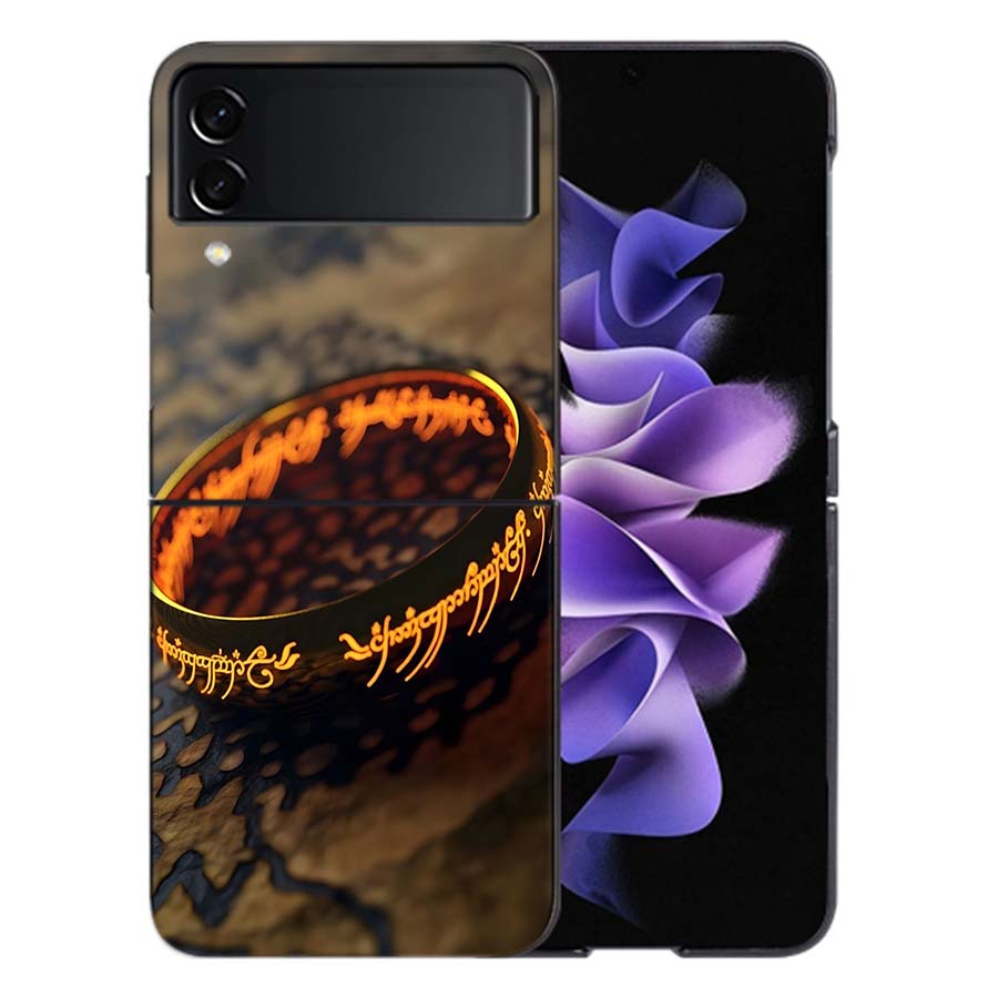 The L-Lord of the R-Rings Phone Case For Samsung Z Flip 6 7 5G Galaxy Z Flip 5 4 3 5G Cases Shockproof Hard Cover TPU
