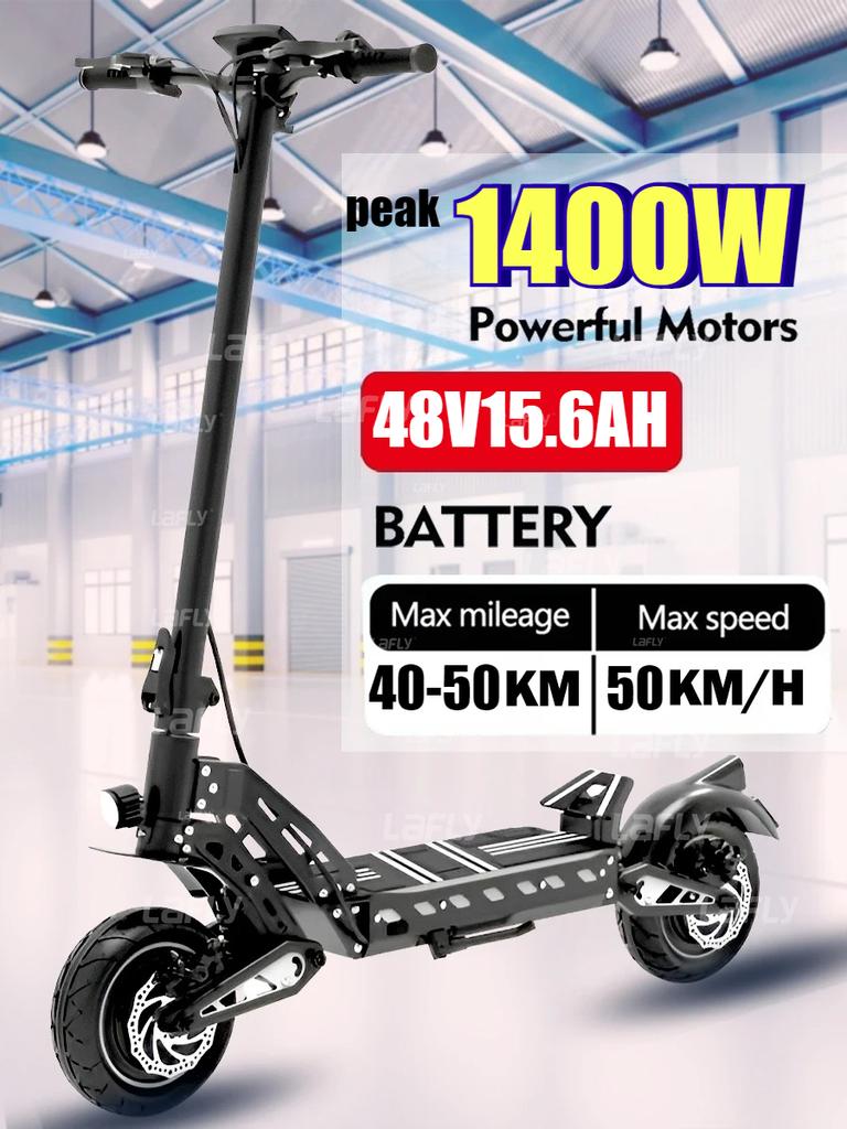 Novo cartão NCF da UE desbloqueado Motor de pico 1400W 48V 15.6ah scooter elétrica Velocidade máxima 50 km/h autonomia 50km scooter elétrica dobrável