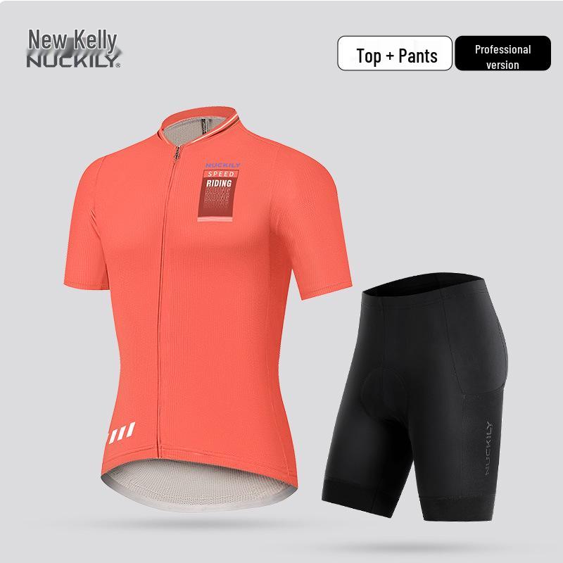 Nuckily Men's Summer Cycling Jersey & Short Sleeve Set for Road and Mountain Biking
