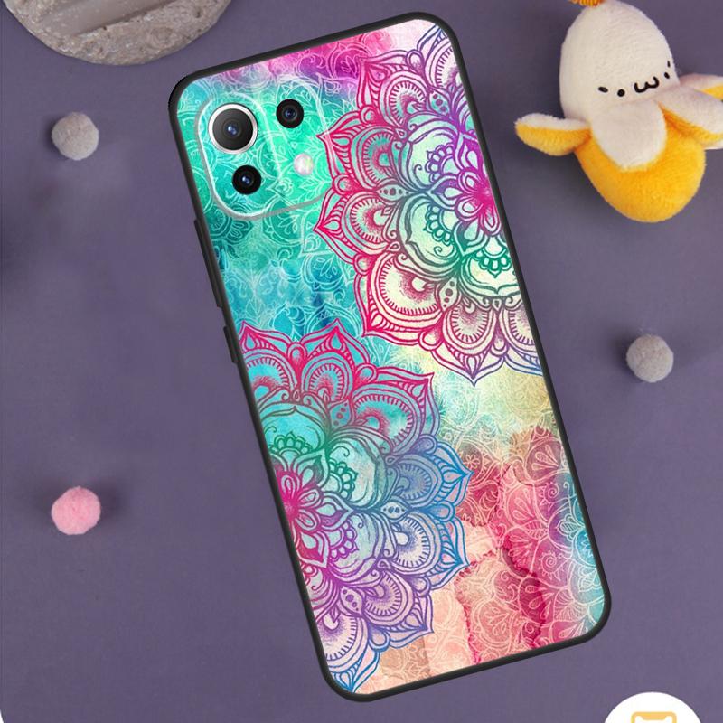

Elegant Mandala Floral Design Case For Xiaomi 15 14 Ultra 13T 14T 15T 17 Pro Max POCO F8 Ultra F5 F6 F7 X5 X6 X7 Pro Cover POCO X3 Pro