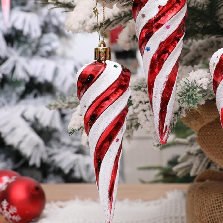 Portable Candy Cane Christmas Decors Elegant Spirals Candy Christmas Tree Hanging Ornament Home Decoration