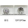 Mixed Color Pavé Zirconia Decorative Metal Button