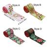 Flexible Christmas Wired Ribbons Colorful Wreath Bows Ribbon  Seasonal Home Decors