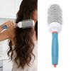 2 Stück Frisierkamm Keramik-Rundbürste Aluminiumrohr Hitzebeständig Styling-Haarbürste mit Nylonborsten