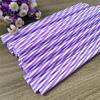 100 Pieces Plastic Drinking Straws 8 Inches Long Multi-Colored Striped Foldable