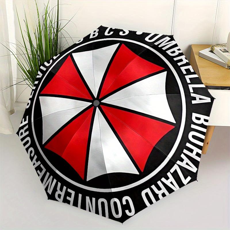 

1pc Umbrella Corporation Logo Umbrella with Plastic Handle,Suitable for All Seasons Home Travel Outdoor UmbrellaM929
