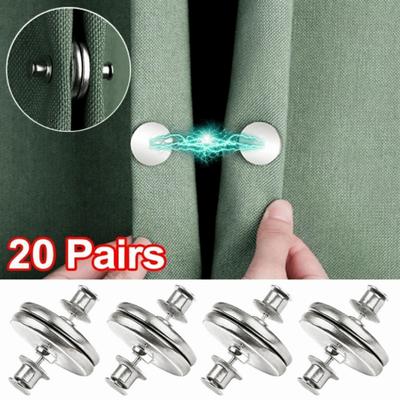 Metal Material Magnetic Curtain Buckle Lightproof Design Curtain Magnetic Clips  Window Screen