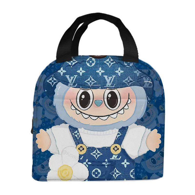 

Лабубу портативная сумка для бенто сумка для ланча термоизолированная сумка для ланч-бокса Рождество