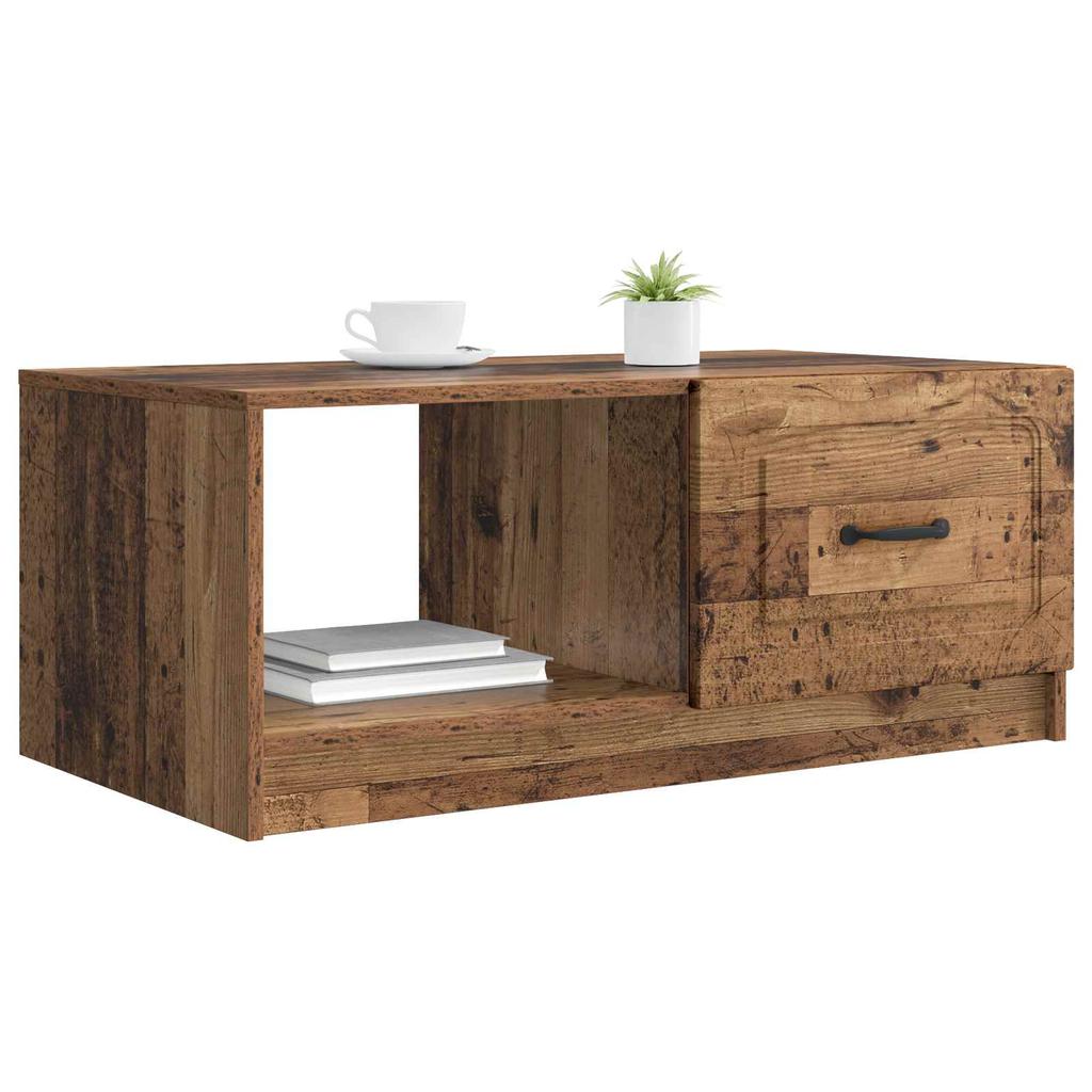 Vintage Coffee Table Made of Reclaimed Wood 90 x 50 x 37 cm Engineered Wood
