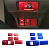 6pcs/Lot Aluminum Alloy Headlight Adjustment Switch Decorative Cover For  Honda CIVIC 11th  MK11 Car Accessories