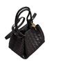 2024 Summer Woven PU Parachute Handheld & Crossbody Basket Bag with Metal Rope Buckle