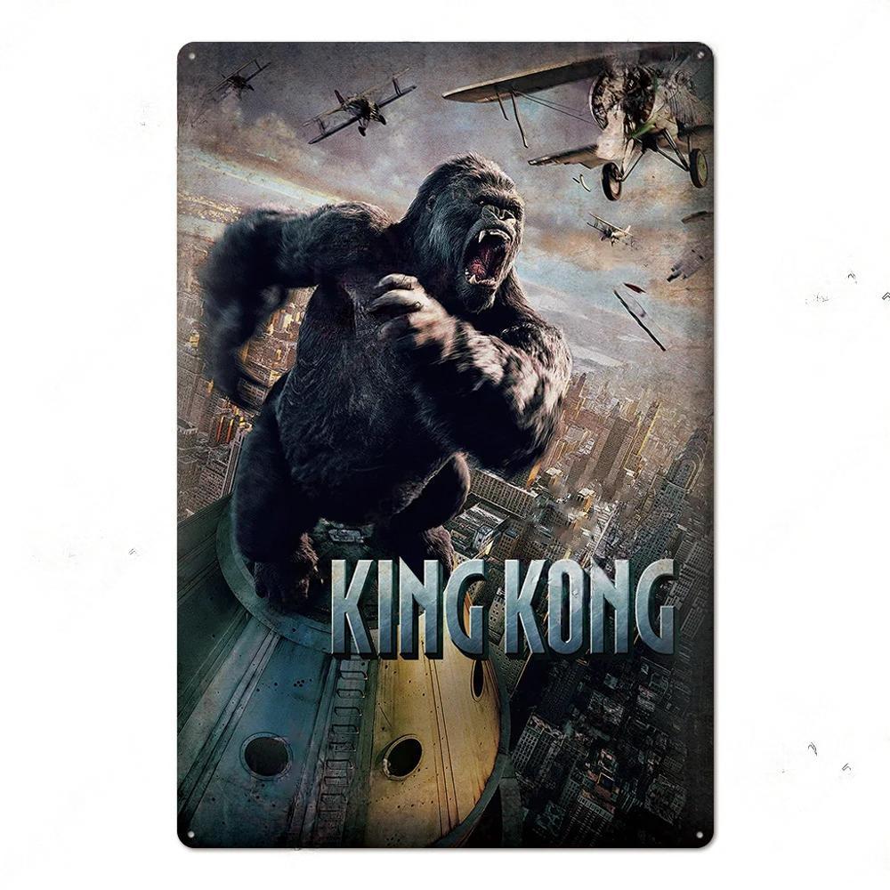 Vintage Metal Tin Signs Classic Retro Movie Posters Decor Tin Signs Plaque Iron Movie Poster Wall Decoration for Bar Pub Club