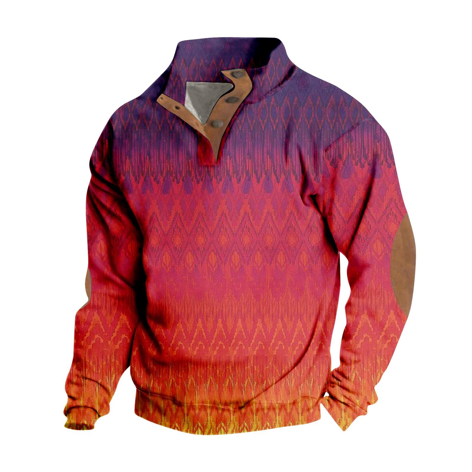 

Мужская толстовка с воротником-стойкой на открытом воздухе, повседневные свитера, топы S