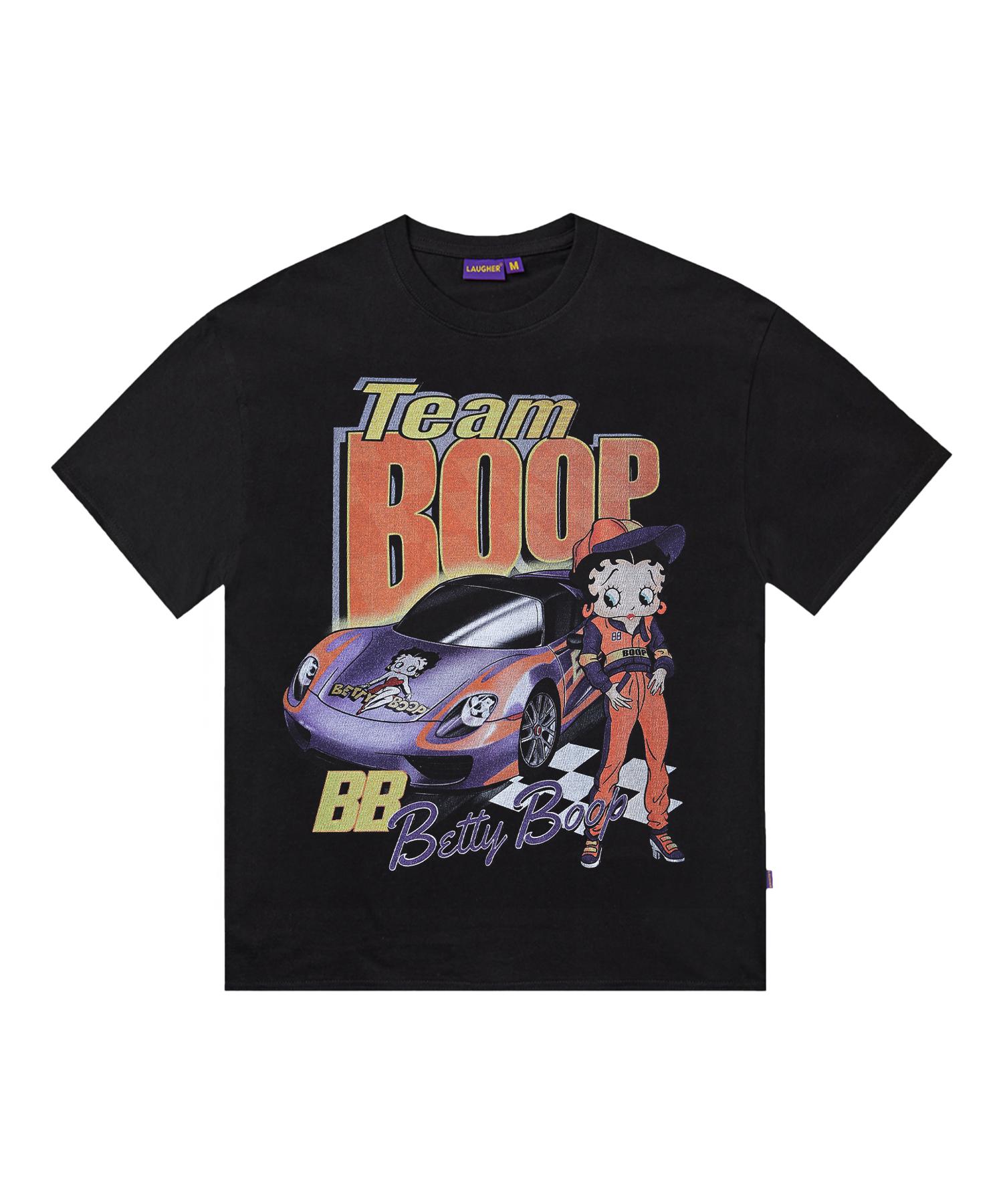 Lapper [Betty Boop] Racing T-Shirt - Black Black/L