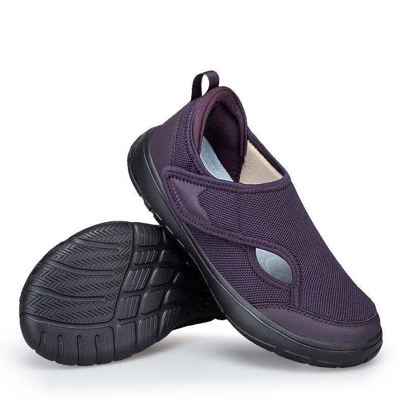 Elderly Lightweight Velcro Summer Mesh Shoes for Walking and Rehabilitation