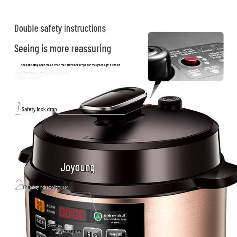 Joyoung 6L Dual-Pot Electric Multi-Cooker CN plug (adapter included)