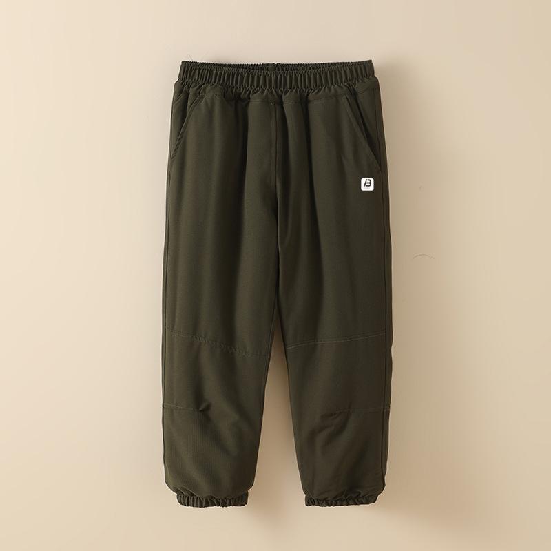 

Детские ветро- и водонепроницаемые трехслойные хлопковые спортивные штаны - Утепленные зимние повседневные брюки для мальчиков Size 130 (Height 115-125 cm)