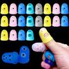 10PCS Guitar Finger Protective Sleeves Colorful Silicone Thimbles M/L/XL Sizes Available Nonslip Fingerstall Guitar Bass Use ZYF