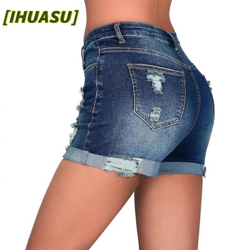 IHUASU Pantalones y capris con estampado de color sólido informal a la moda para mujer