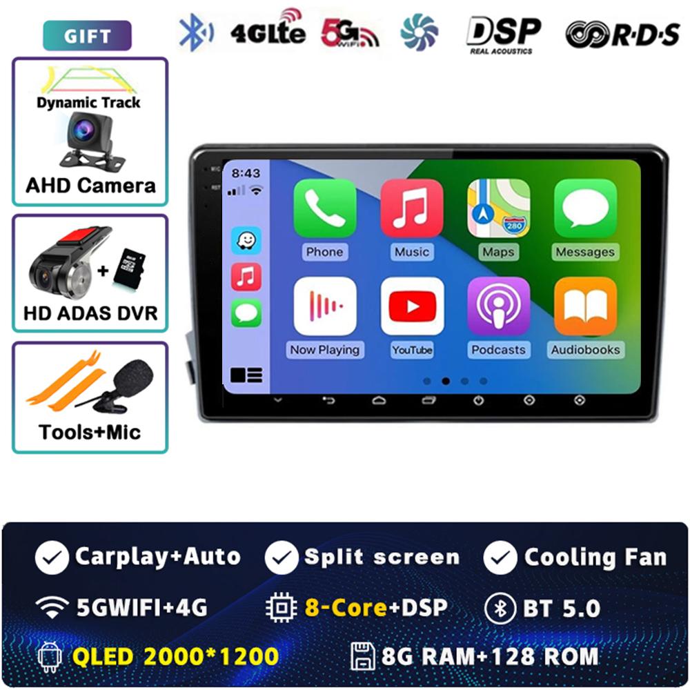 Android 14 Carplay Car Radio For SsangYong Kyron Actyon 2005 - 2013 Multimedia Video Player Navigation GPS Stereo 2Din DVD Auto