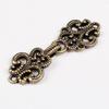 5 Pairs Chinese Knot Buttons Cloak Clasp Fastener Cardigan Clips  Buttons Embellishments for Clothing Vintage Bottoni in Metallo