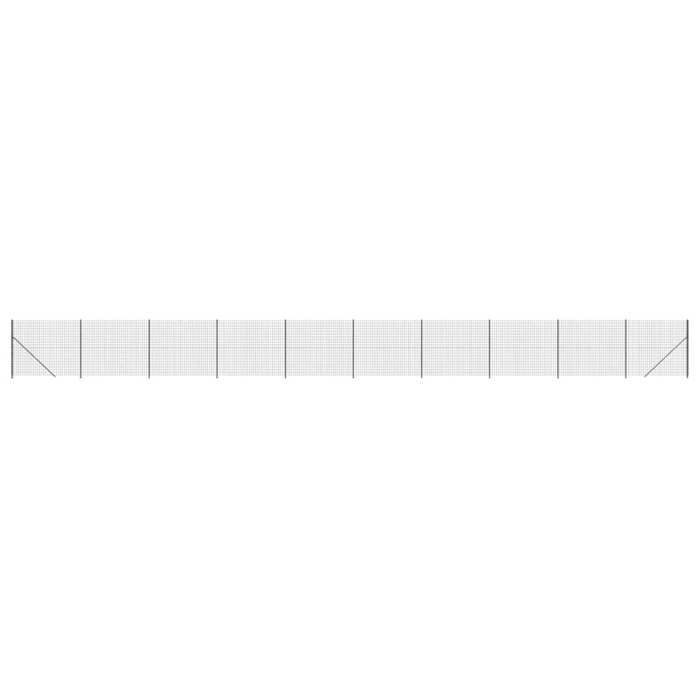 VidaXL Clôture en Treillis Métallique avec Bride, Panneau de Clôture Décoratif, Barrière de Protection Jardin Patio 154316