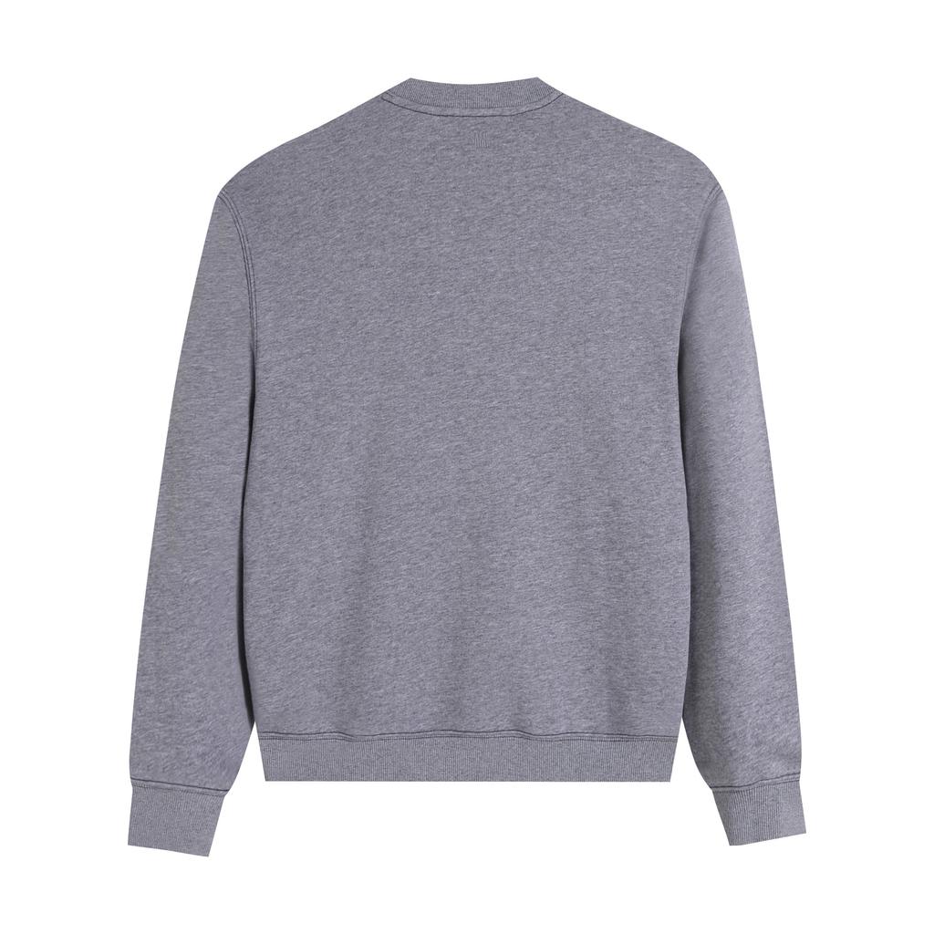 AMI 2025 Autumn and Winter New Letter Embroidery High-quality Cotton Round Neck Hoodie Couple Pullover