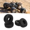 RC Tires 2.2inch 4Pcs RC Rubber Tyre Set Wheel Tires for 1:10 RC Crawler 130mm Diameter RC Accessories Black