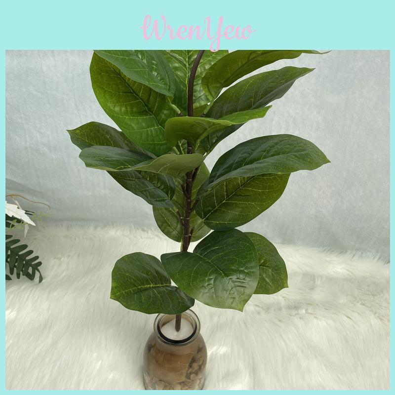 Pflanze Künstlich Realistisch Ficus Elastica Blatt Laub Heim Hochzeit Büro Dekor