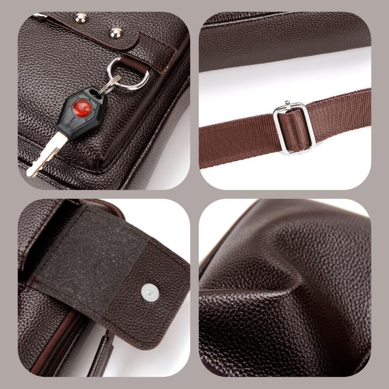 Single-shoulder Crossbody Bag Business Commuting Single-shoulder Bag Men's High-end Crossbody Bag