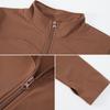 Autumn And Winter New Warm And Plush Yoga Sports Jacket For Women, Slim Fit Long Sleeved Yoga Suit Top, Fitness Suit