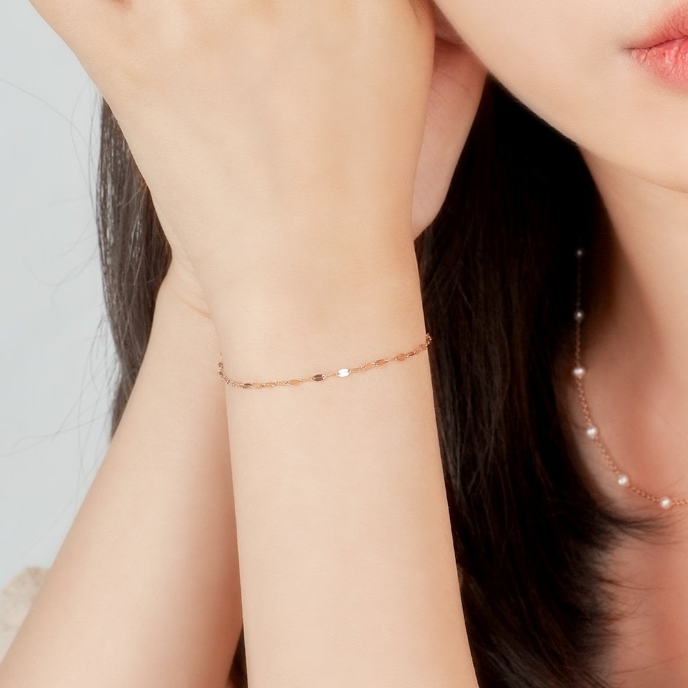 14K Seed Chain Bracelet