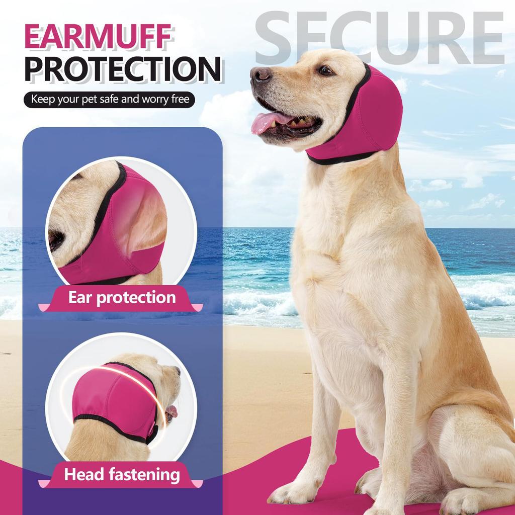 Pet Dog Earmuffs: Noise-Cancelling, Calming, Anti-Startle Headband