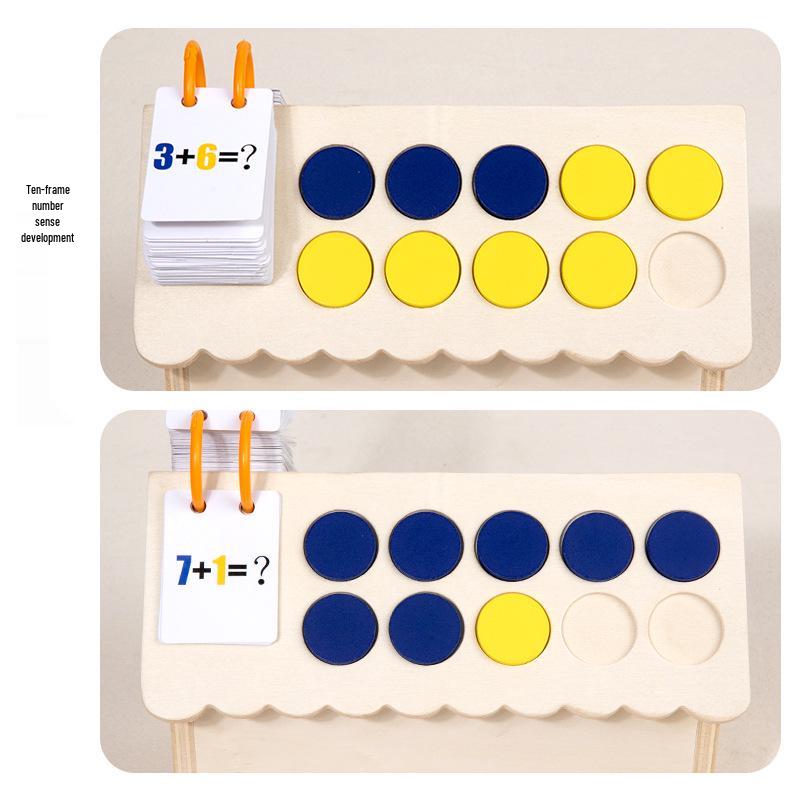 Educational Wooden Busy House: Multifunctional Toy for Early Learning in English & Math