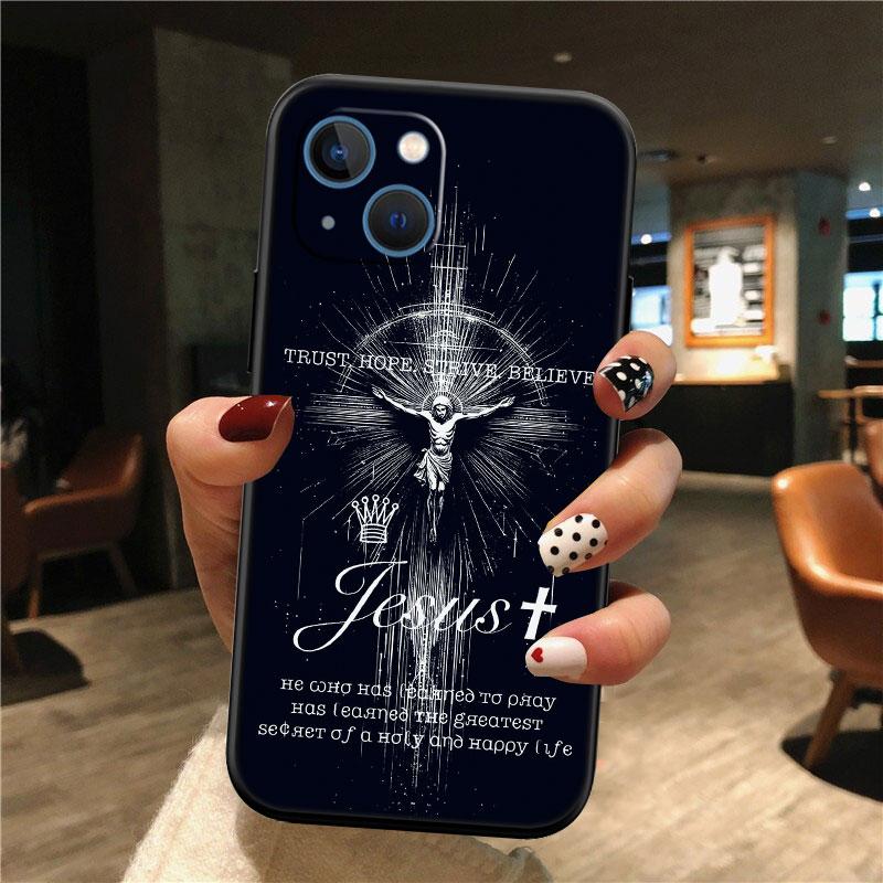 IK15 Bible Verse Jesus Christ New High-End Shell Phone Case for OPPO A3 Pro A72 A74 A76 A77 A77S A78 A79 A94 A95 A18 A40M A58