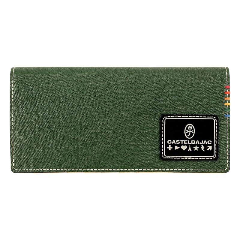 

[Castelbajac] long wallet Cover genuine leather sort 034615 men s long wallet leather cowhide [05] green