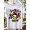 Herren Grafik T-Shirt Gute Laune Streetwear Baumwolle Weich Bequem Kurzarm Rundhals Bunter Graffiti Print Lässig Tägliche Kleidung