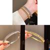 Copper Zirconia Embellished Bangle Fashion Jewelry For Office Wear