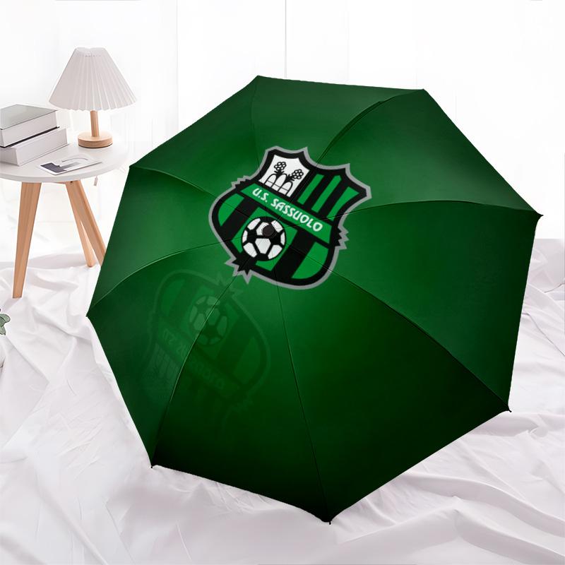 US Sassuolo Calcio pattern, automatic folding umbrella, portable and foldable design, 8 ribs, a Christmas or birthday gift.