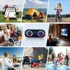 Waterproof Bluetooth-compatible 5.0 Speaker With RGBs Light Effects Portable Outdoor Wireless Speaker Long Playtimes Plastic Housing