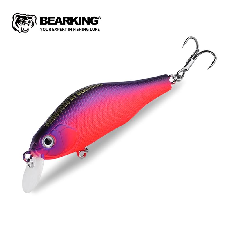 

BEARKING Brand 70mm 8.6g Tungsten system рыболовные приманки minnow crank wobbler качественные рыболовные снасти 10 цветов на выбор J