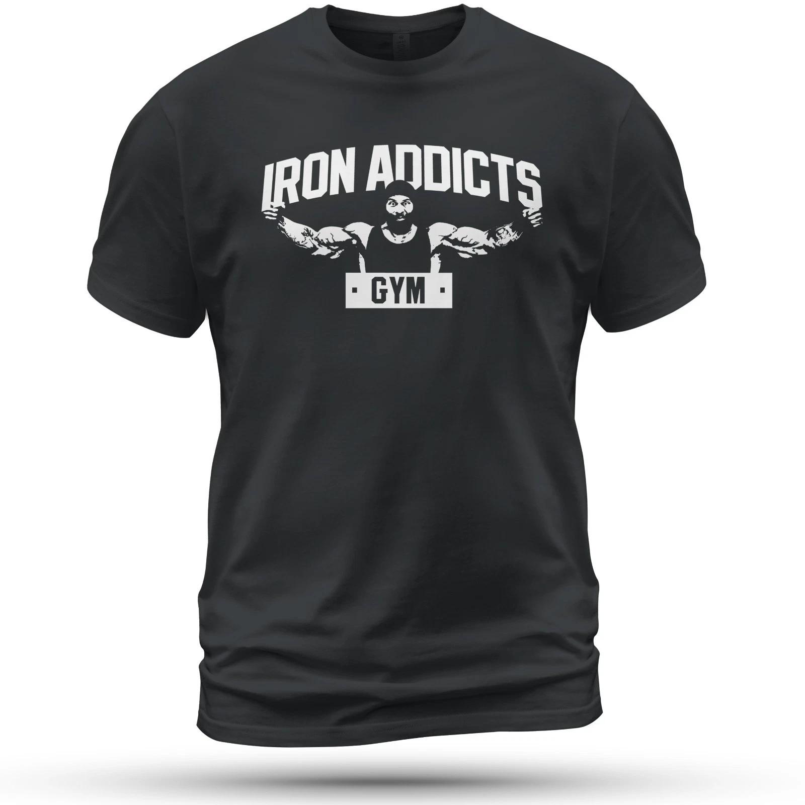 

Футболка для зала IRON ADDICTS Смешная Размер S-5XL Сделано в США L